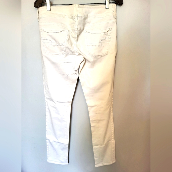 American Eagle Outfitters super stretch white jeans size 8 - Picture 2 of 7